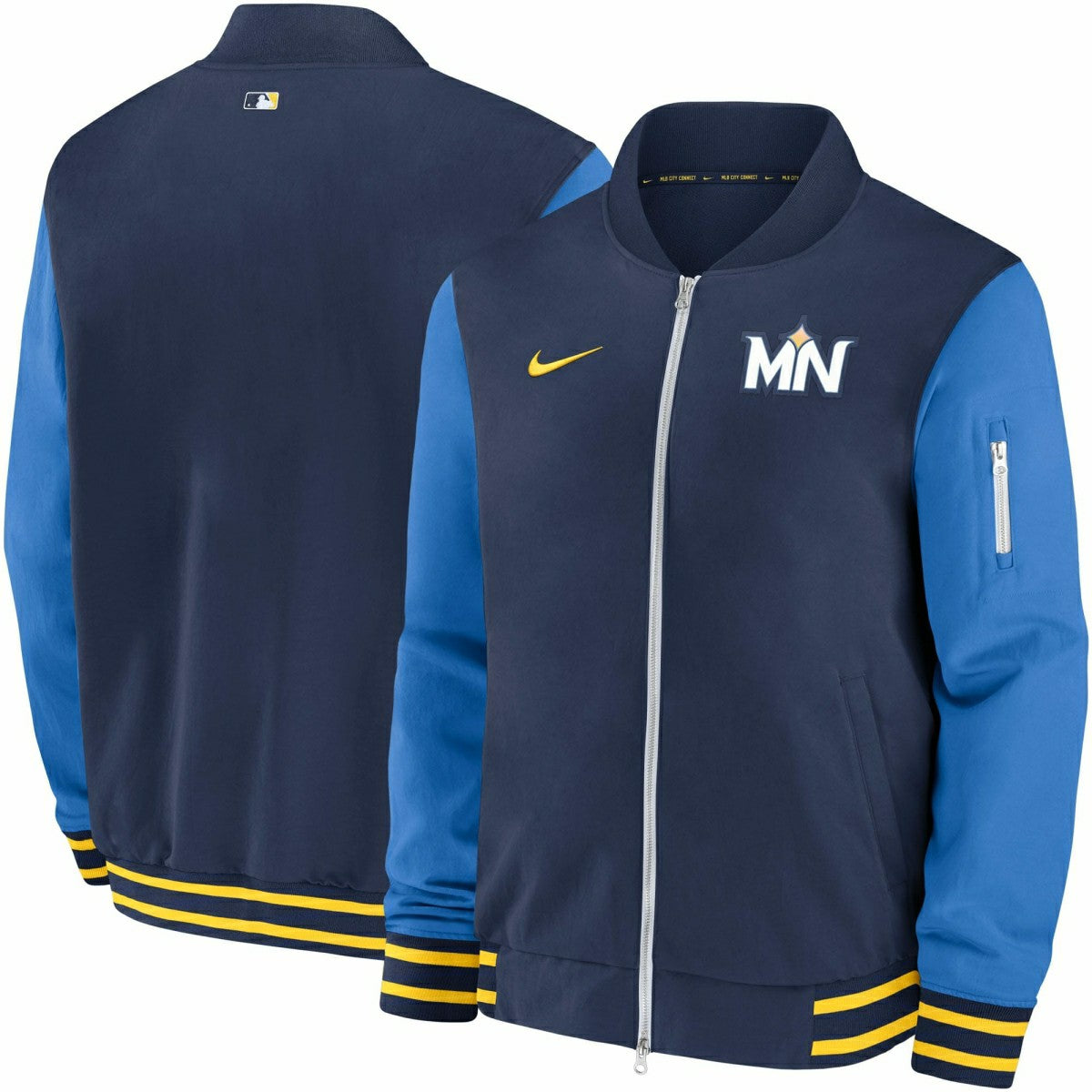 Minnesota Twins 2024 City Connect MLB Authentic Nike Bomber Jacket Lifestyle