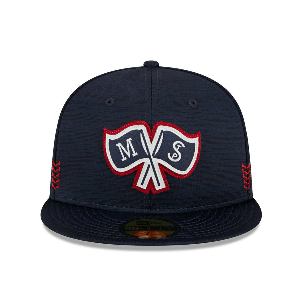 Minnesota Twins 2024 MLB Clubhouse New Era 59FIFTY Fitted Cap Navy Taass US