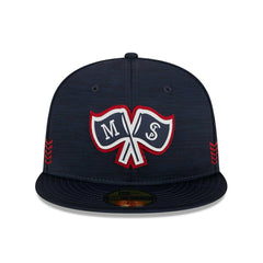 Minnesota Twins 2024 MLB Clubhouse New Era 59FIFTY Fitted Cap Navy Taass US