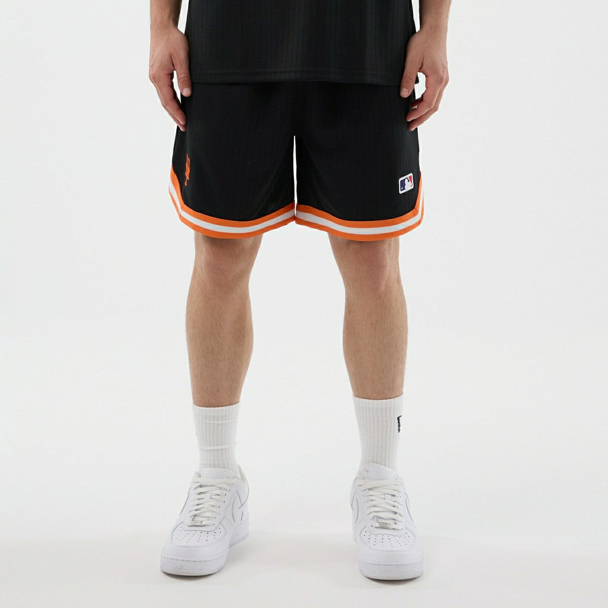 New York Mets Team Arch Oversized MLB Shorts Black Taass US