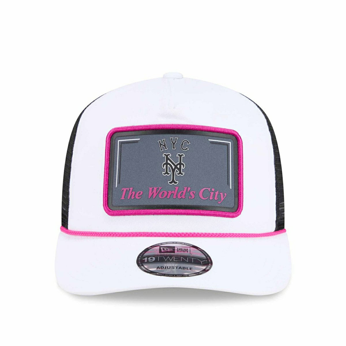 New York Mets 2026 MLB City Connect 19TWENTY Fan Pack Adjustable Trucker Cap White Classic
