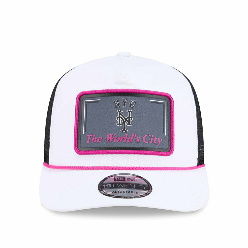 New York Mets 2026 MLB City Connect 19TWENTY Fan Pack Adjustable Trucker Cap White Classic