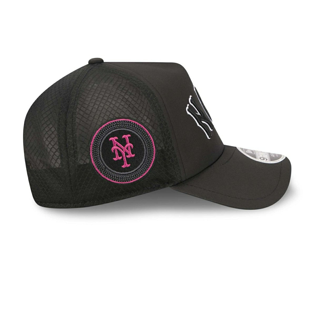 New York Mets 2026 MLB City Connect 9FORTY APEX Trucker Cap Black Taass sale