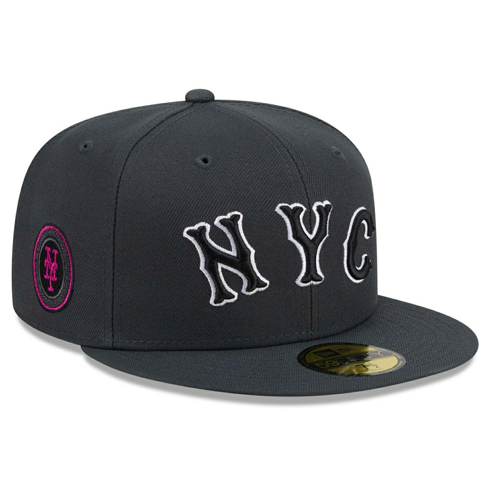 New York Mets MLB City Connect Fan Pack 59FIFTY Fitted Cap Gray Taass US