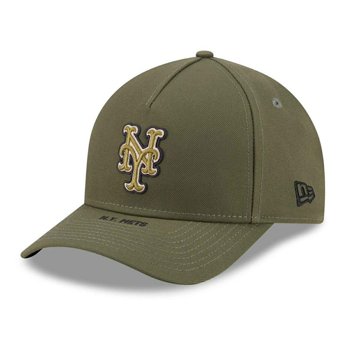 New York Mets 2026 MLB Armed Forces 9FORTY M-Crown A-Frame Adjustable Cap Olive Fashion