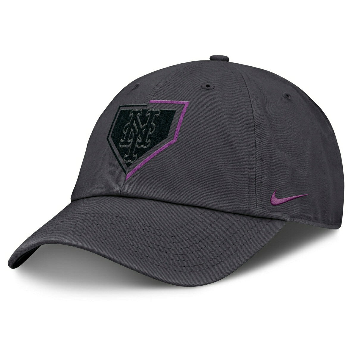 New York Mets City Connect Club Adjustable Cap Dark Gray Lifestyle