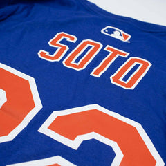 Juan Soto #22 New York Mets Player MLB T-Shirt Blue Classic