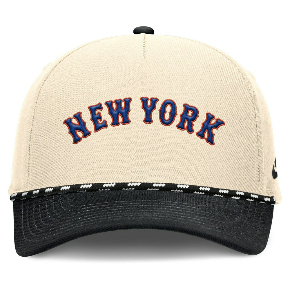 New York Mets Cooperstown Rise Adjustable MLB Cap Natural Fashion