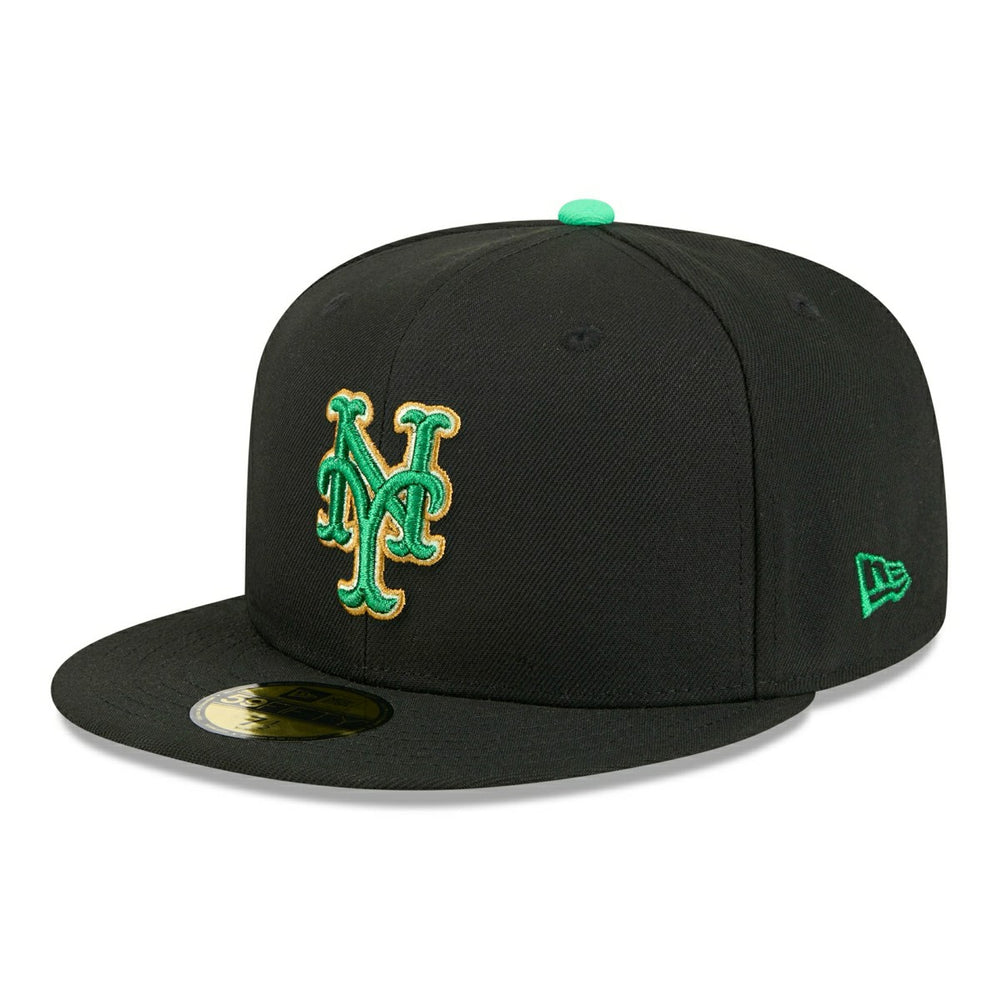 New York Mets 2026 St. Patrick's Day MLB Authentic 59FIFTY Cap Black Taass US