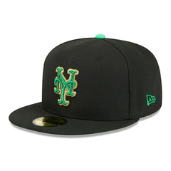 New York Mets 2026 St. Patrick's Day MLB Authentic 59FIFTY Cap Black Taass US