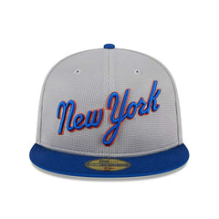 New York Mets Road 2025 MLB Batting Practice New Era 59FIFTY Fitted Cap Fashion