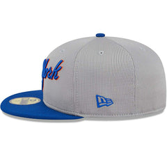 New York Mets Road 2025 MLB Batting Practice New Era 59FIFTY Fitted Cap Fashion
