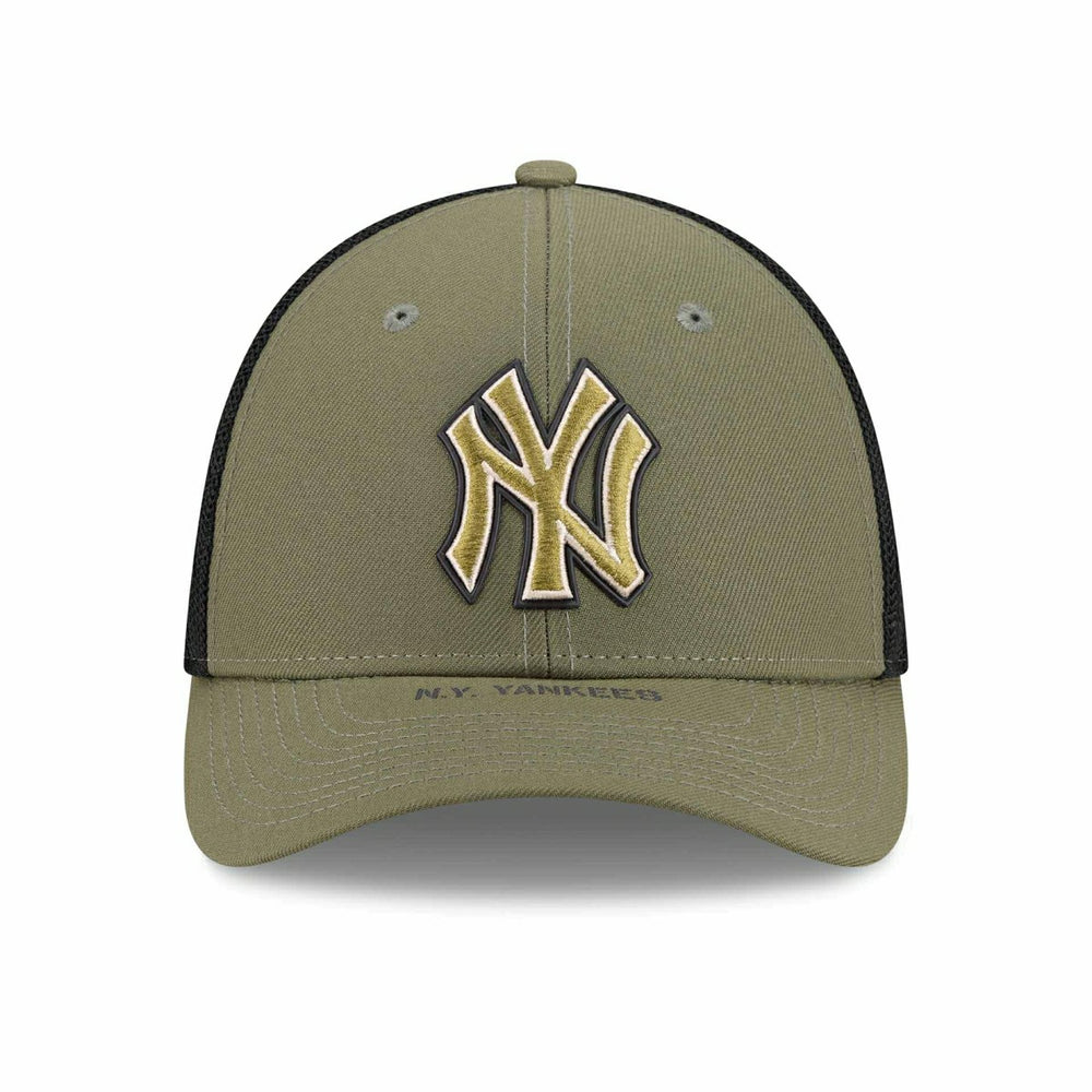 New York Yankees 2026 MLB Armed Forces 39THIRTY M-Crown Flex Cap Olive Taass sale