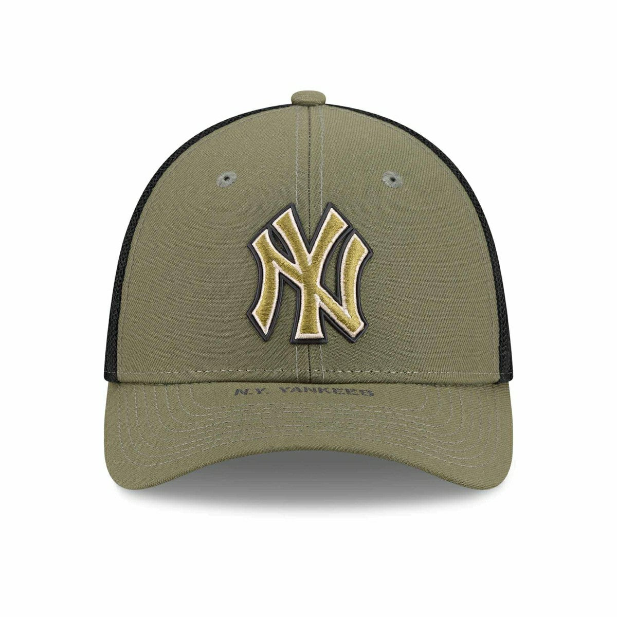 New York Yankees 2026 MLB Armed Forces 39THIRTY M-Crown Flex Cap Olive Taass sale