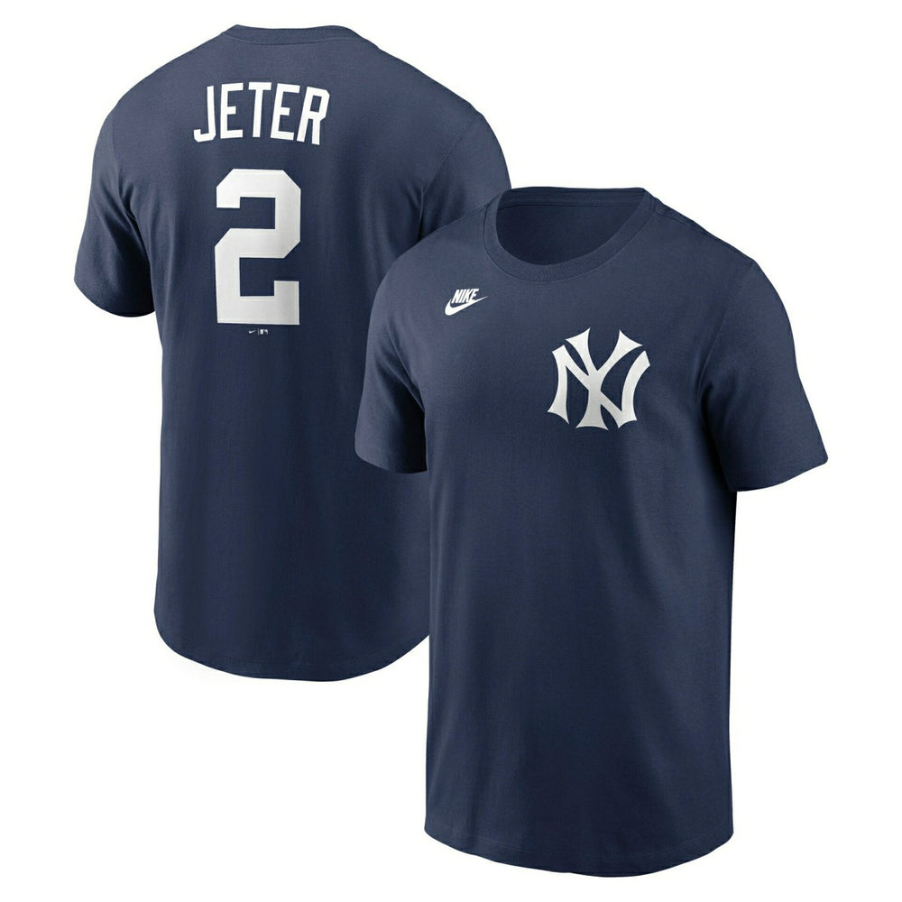 Derek Jeter #2 New York Yankees Cooperstown MLB T-Shirt Navy Classic