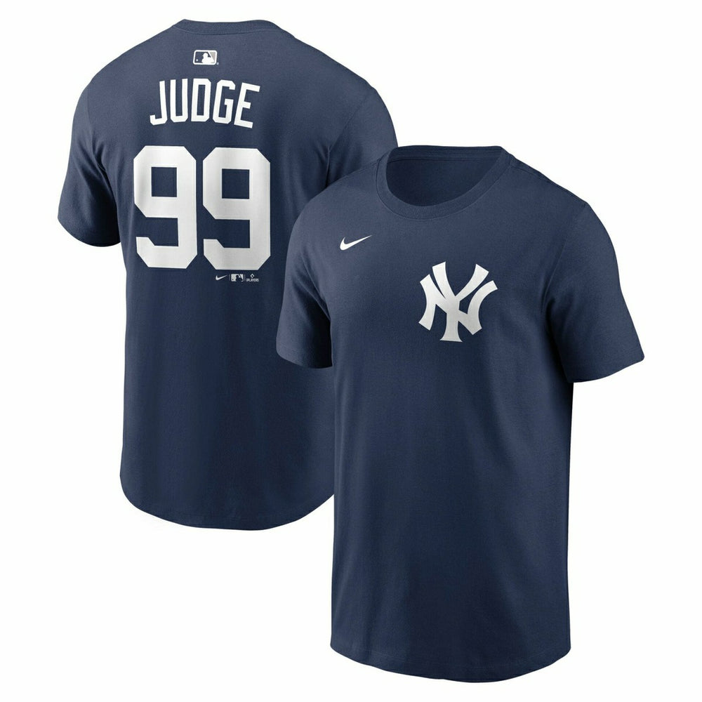 Aaron Judge #99 New York Yankees Player MLB T-Shirt Navy Taass sale