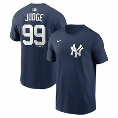 Aaron Judge #99 New York Yankees Player MLB T-Shirt Navy Taass sale