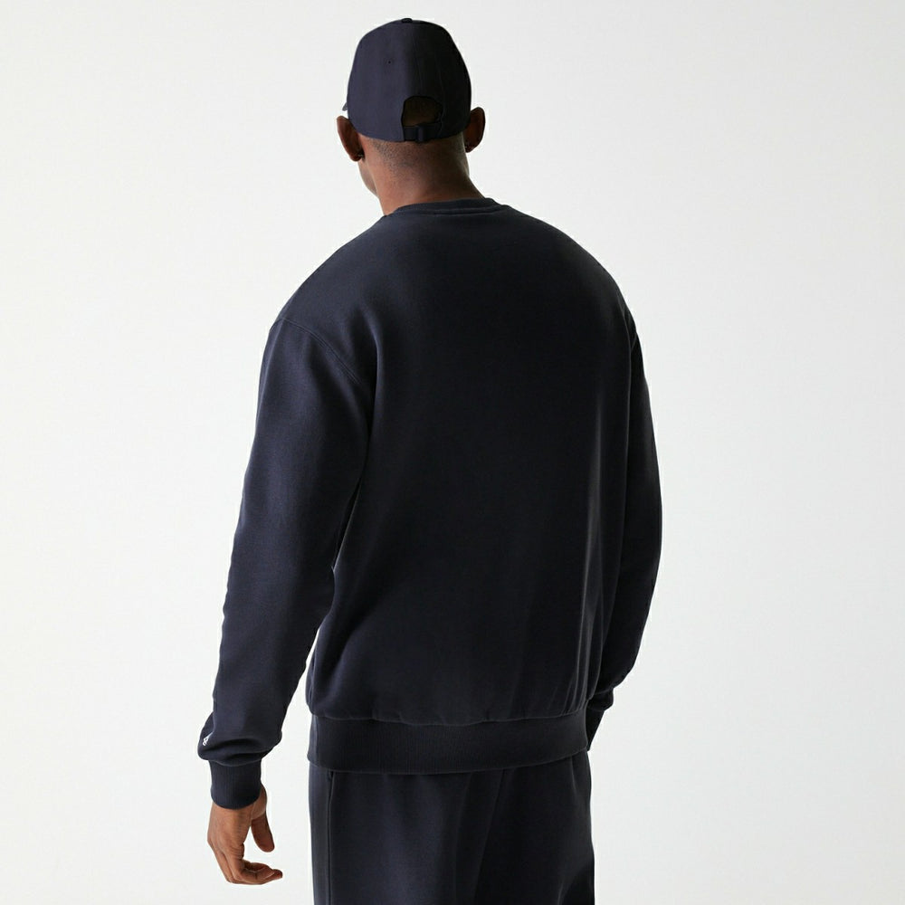 New York Yankees Small Logo Crewneck MLB Sweatshirt Navy Lifestyle