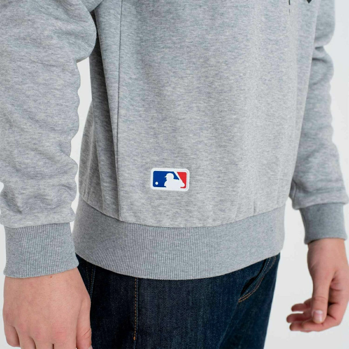 New York Yankees Logo Crewneck MLB Sweatshirt Grey Taass US