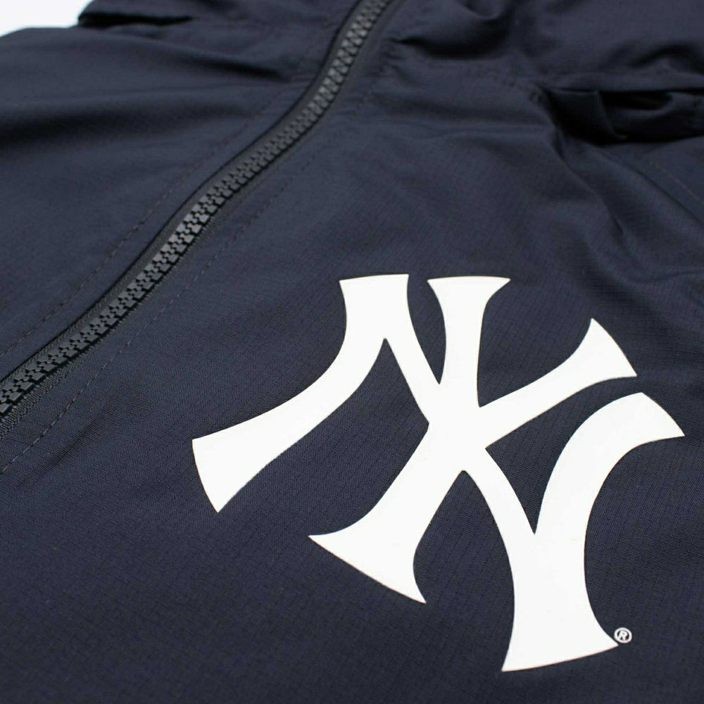 New York Yankees MLB Quarter Zip Windbreaker Jacket Navy Taass US