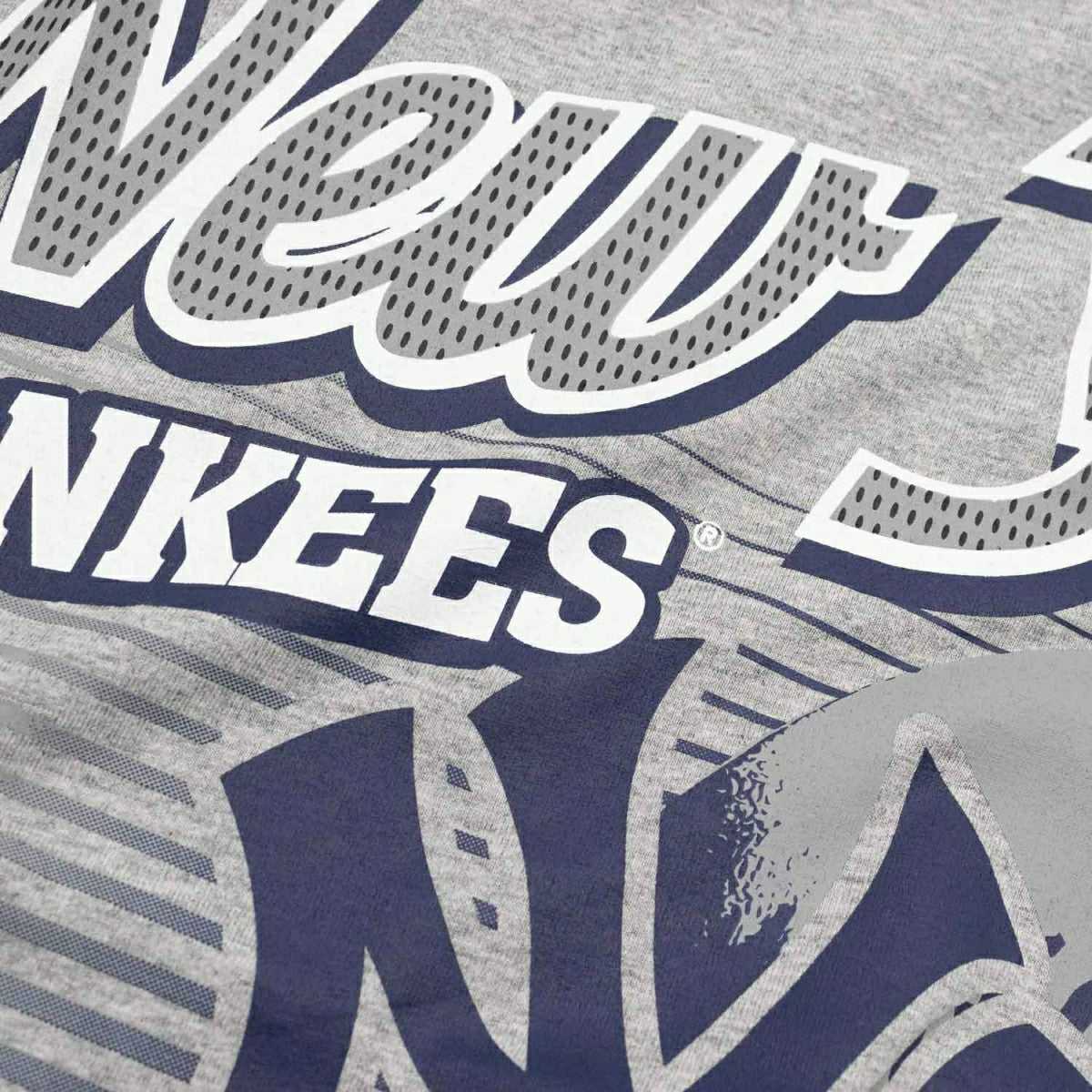 New York Yankees Sport Classics Oversized MLB T-Shirt Gray Fashion