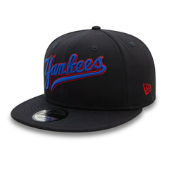 New York Yankees Wordmark Patch New Era 9FIFTY Snapback Cap Navy Classic