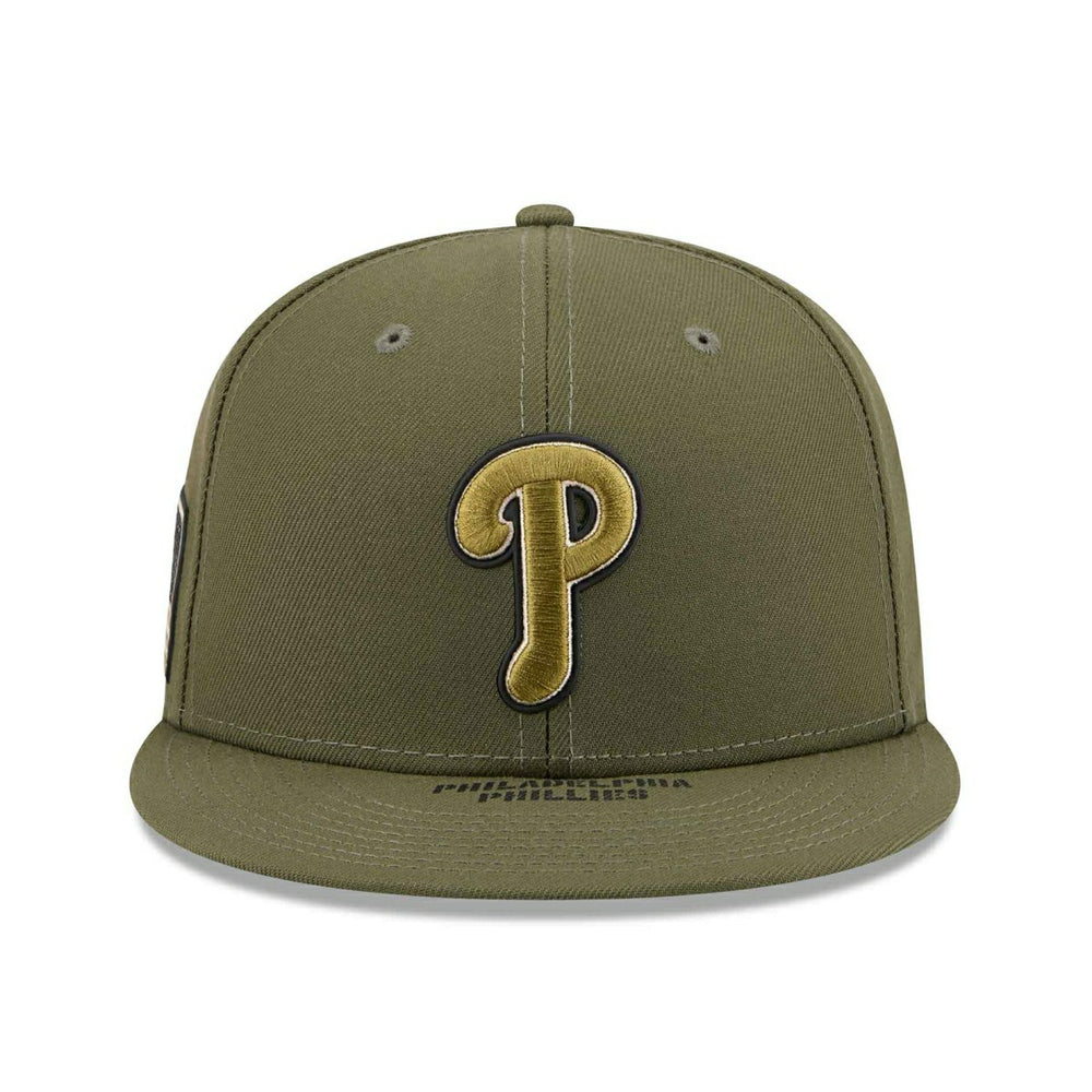 Philadelphia Phillies 2026 MLB Armed Forces Authentic 59FIFTY Fitted Cap Olive Fashion