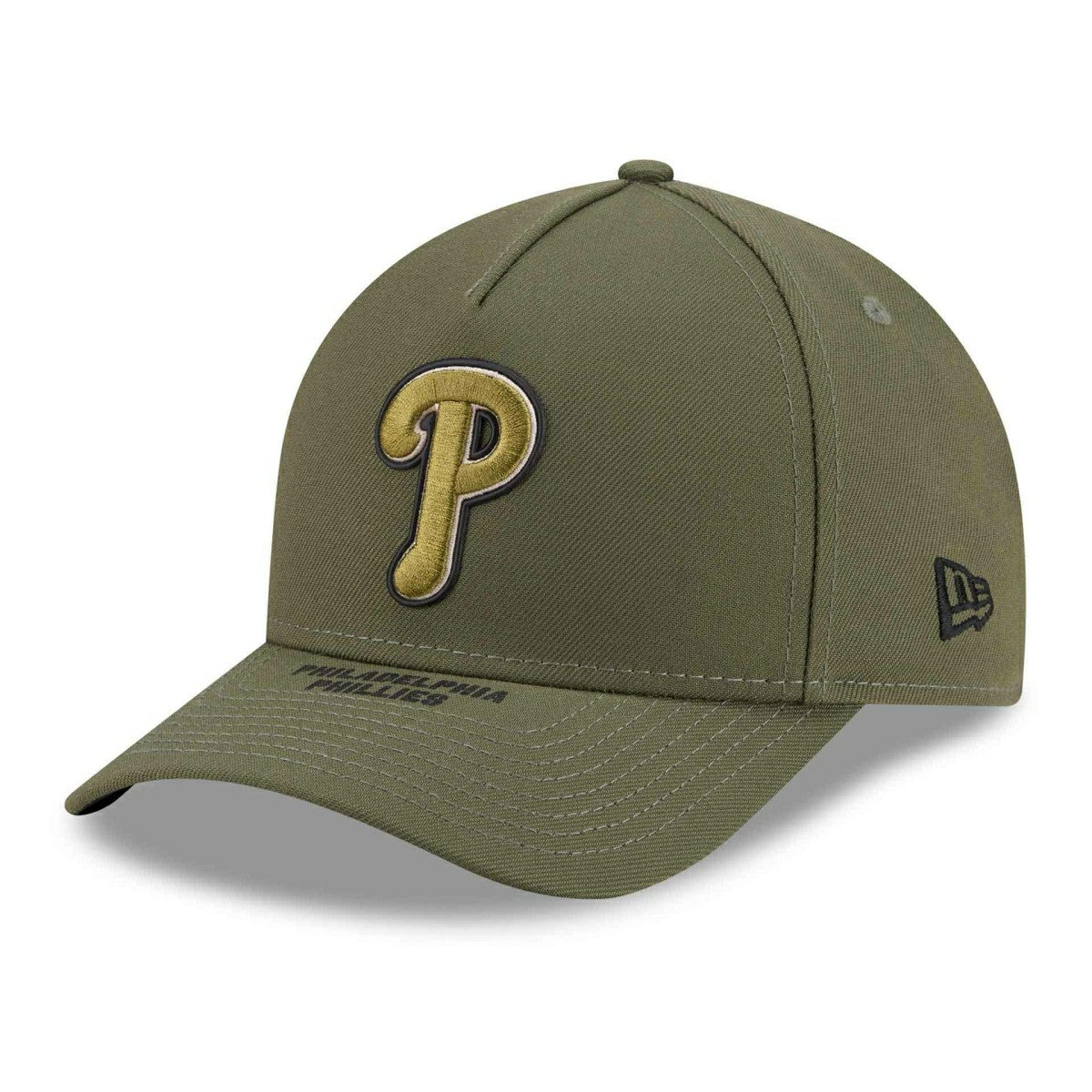 Philadelphia Phillies 2026 MLB Armed Forces 9FORTY M-Crown A-Frame Adjustable Cap Olive Taass sale