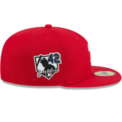 Philadelphia Phillies 2026 Jackie Robinson Day 59FIFTY Fitted Cap Red Fashion