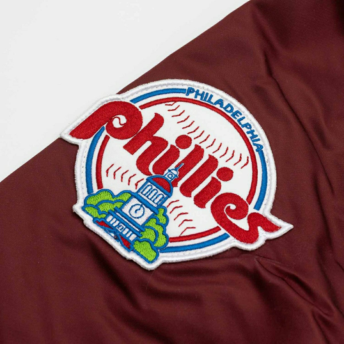 Philadelphia Phillies Alpha Industries MA-1 MLB Full-Zip Fleece Jacket Lifestyle