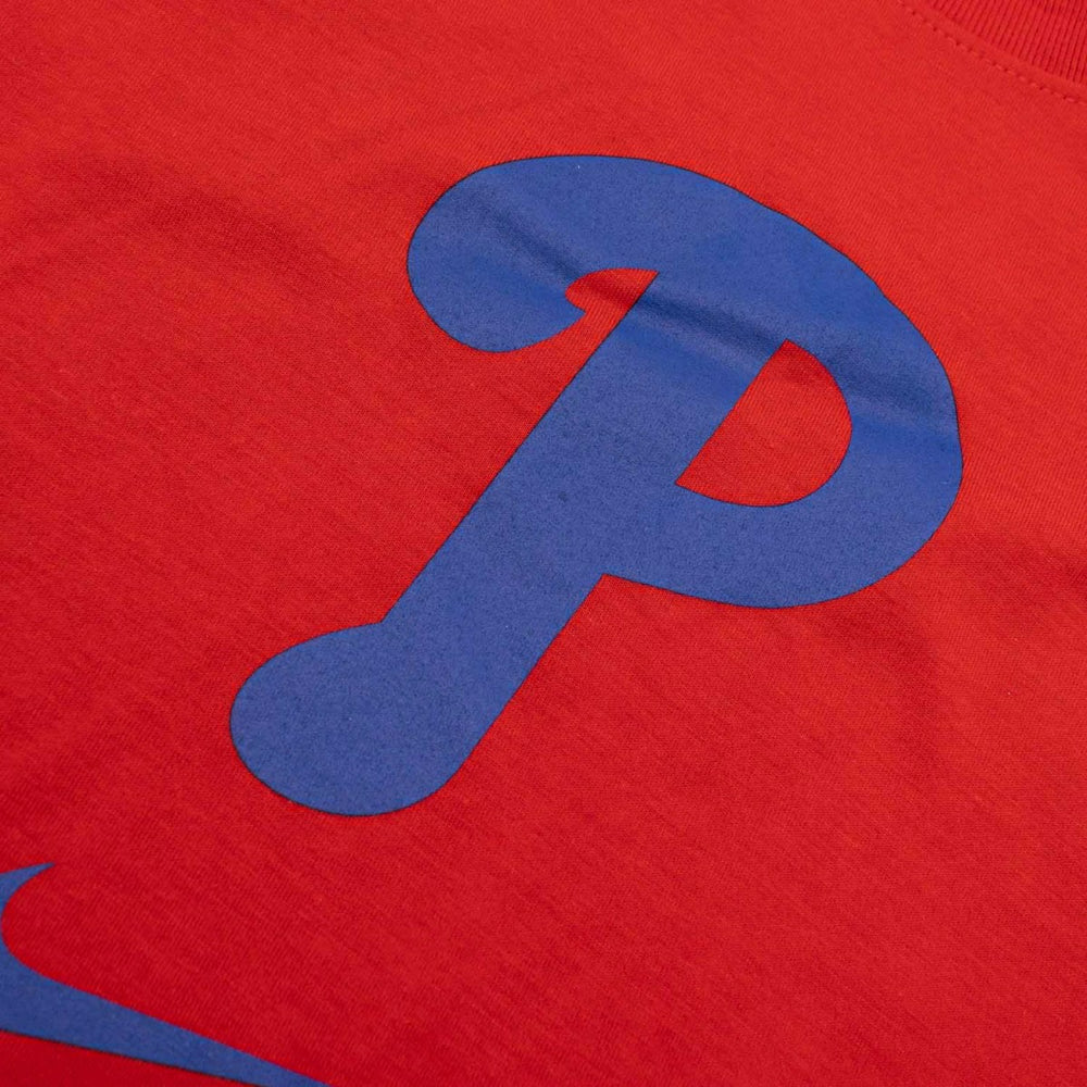 Philadelphia Phillies Early Work 2025 MLB Authentic Nike Tri-Blend T-Shirt Red Taass US