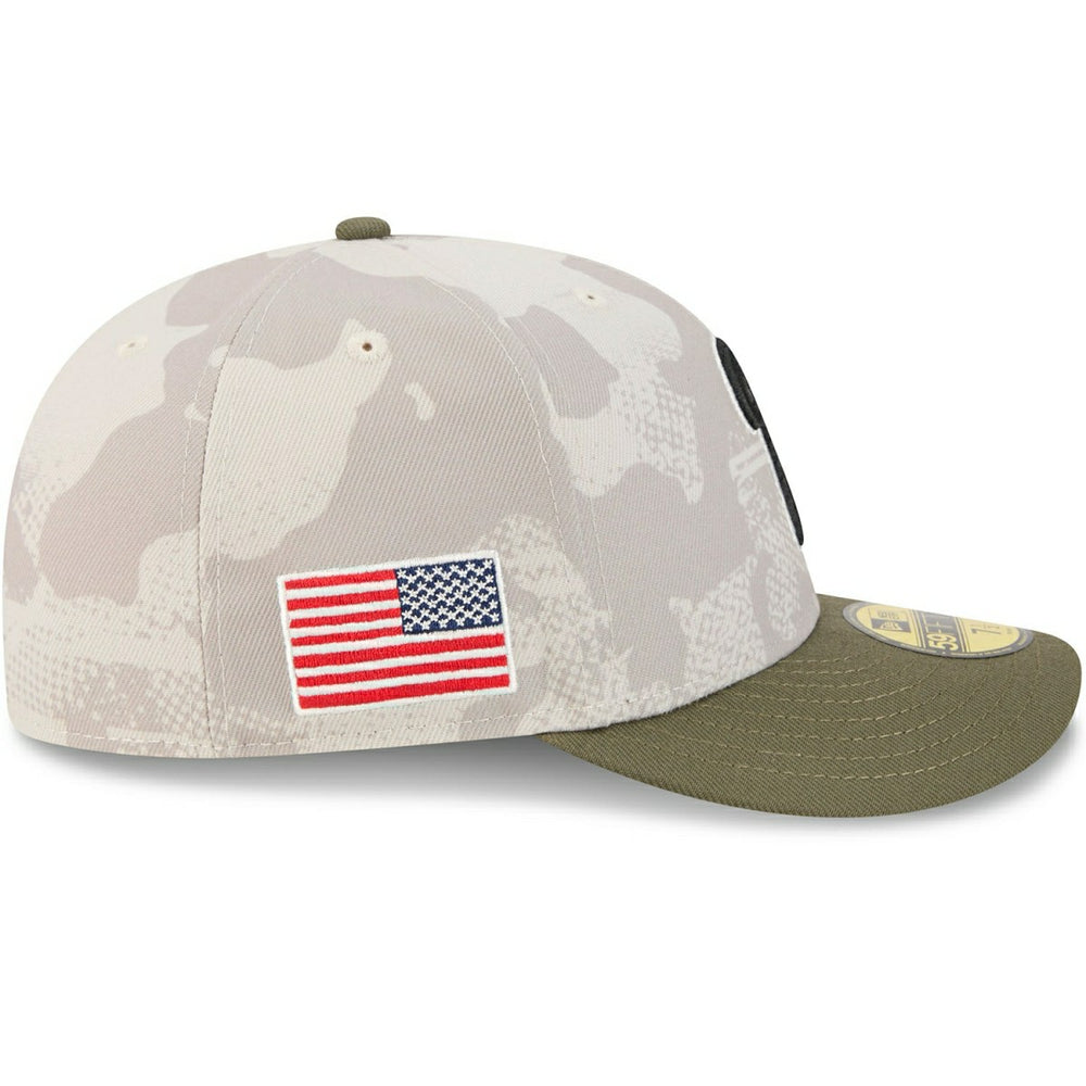 Philadelphia Phillies 2025 MLB Authentic Armed Forces Pre-Curved 59FIFTY Fitted Cap Lifestyle