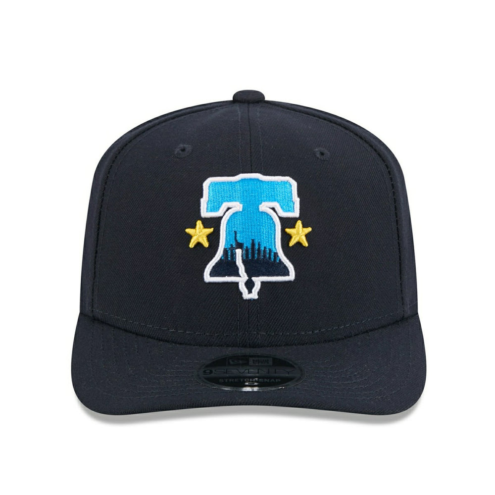 Philadelphia Phillies Official MLB City Connect Stretch-Snap 9SEVENTY Snapback Cap Navy Taass sale