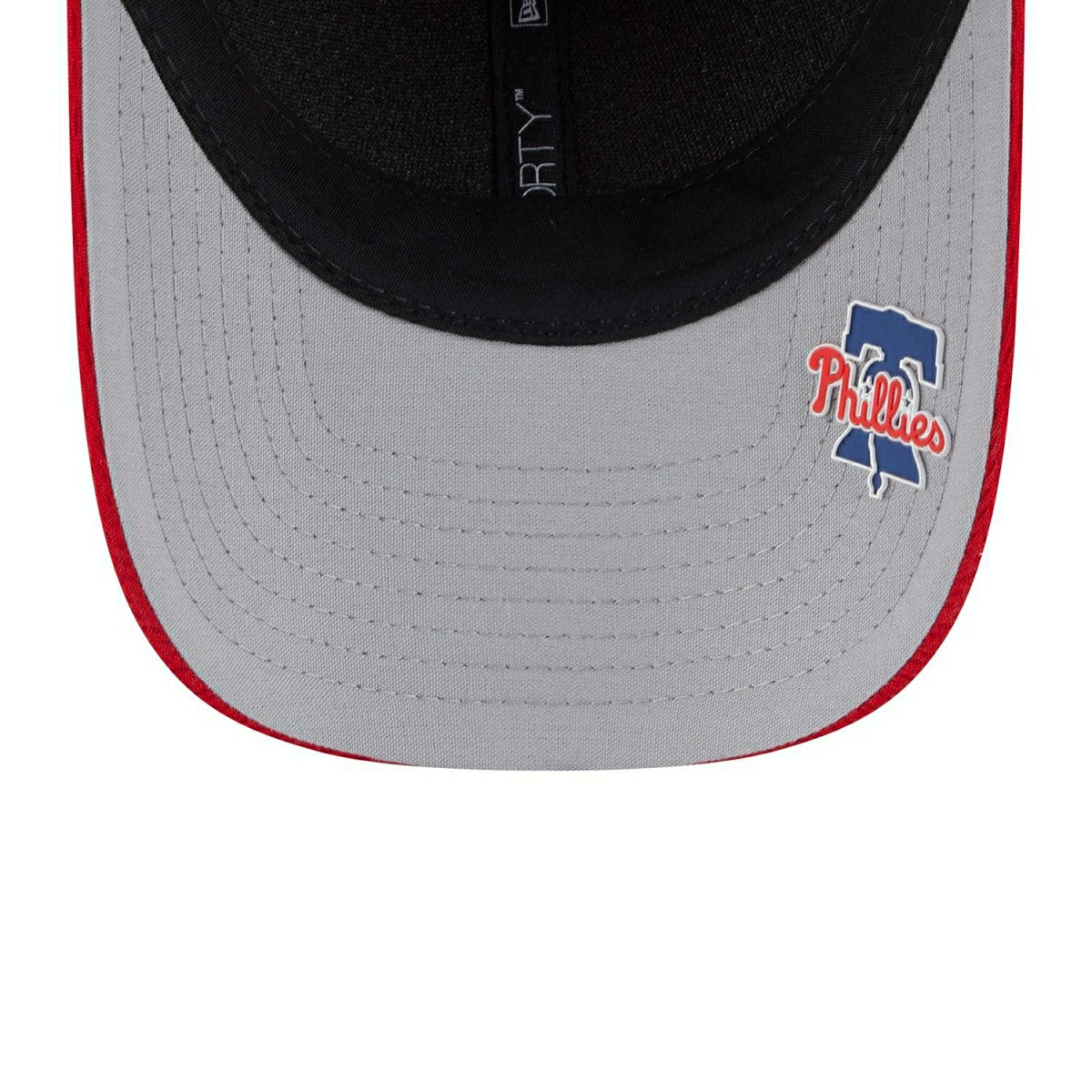 Philadelphia Phillies 2025 MLB Clubhouse 9FORTY M-Crown Snapback Cap Red Lifestyle