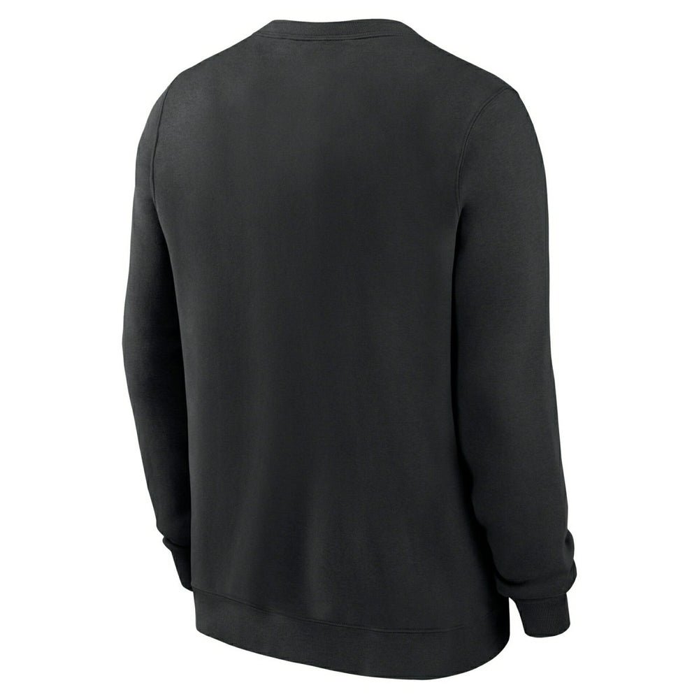 Pittsburgh Pirates Club Fleece MLB Pullover Crew Black Lifestyle