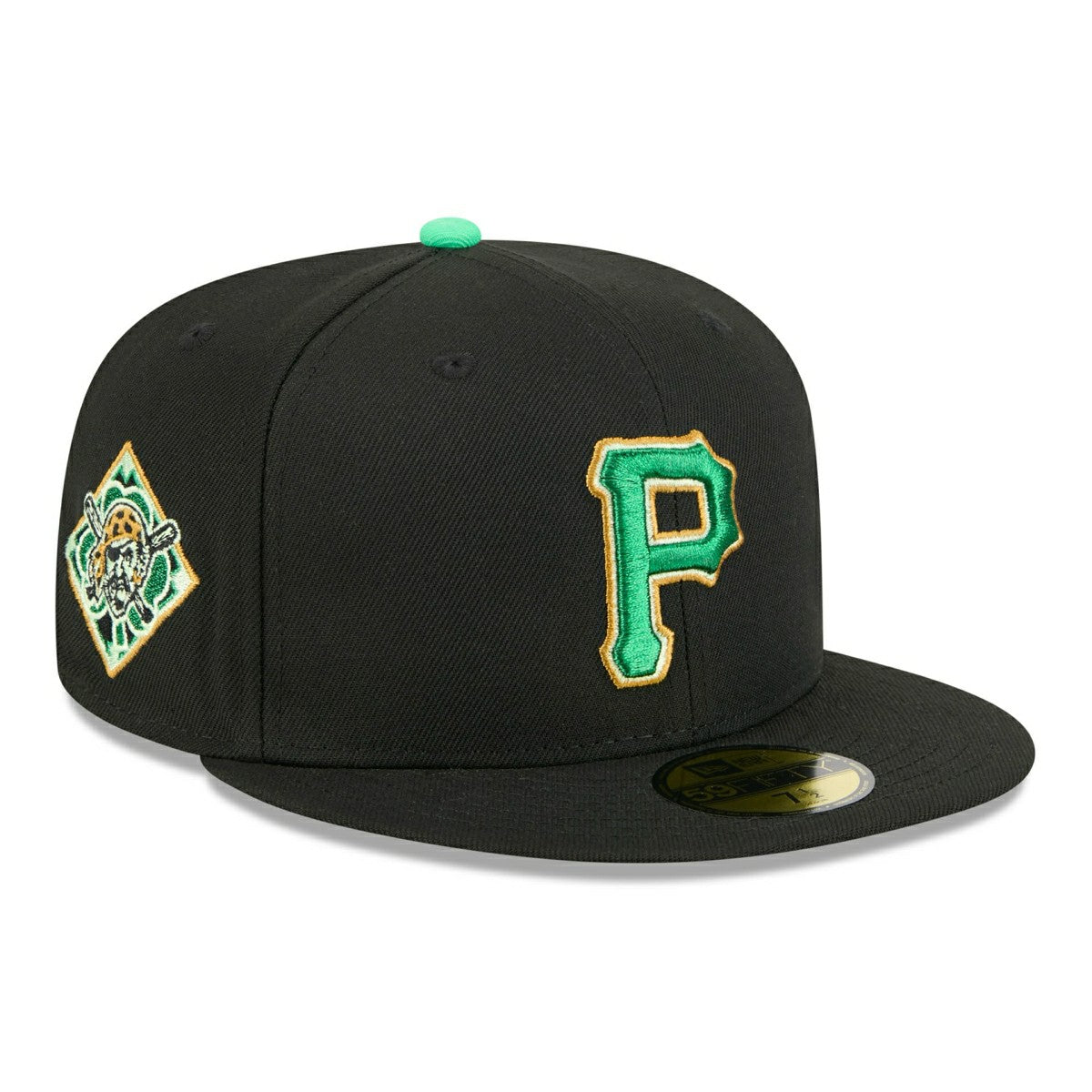 Pittsburgh Pirates 2026 St. Patrick's Day MLB Authentic 59FIFTY Cap Black Taass US