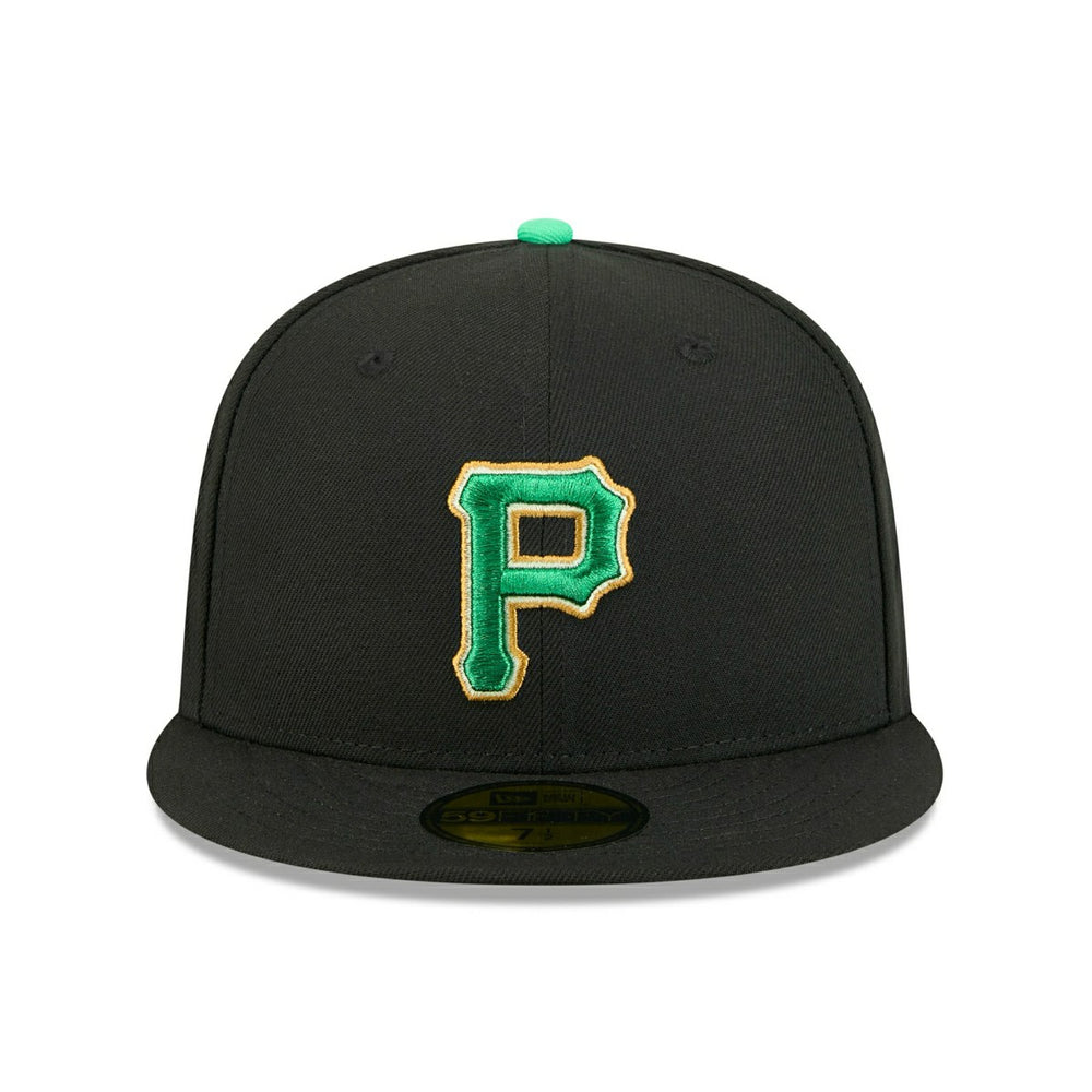 Pittsburgh Pirates 2026 St. Patrick's Day MLB Authentic 59FIFTY Cap Black Taass US