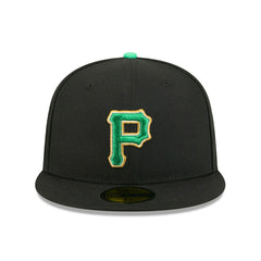 Pittsburgh Pirates 2026 St. Patrick's Day MLB Authentic 59FIFTY Cap Black Taass US