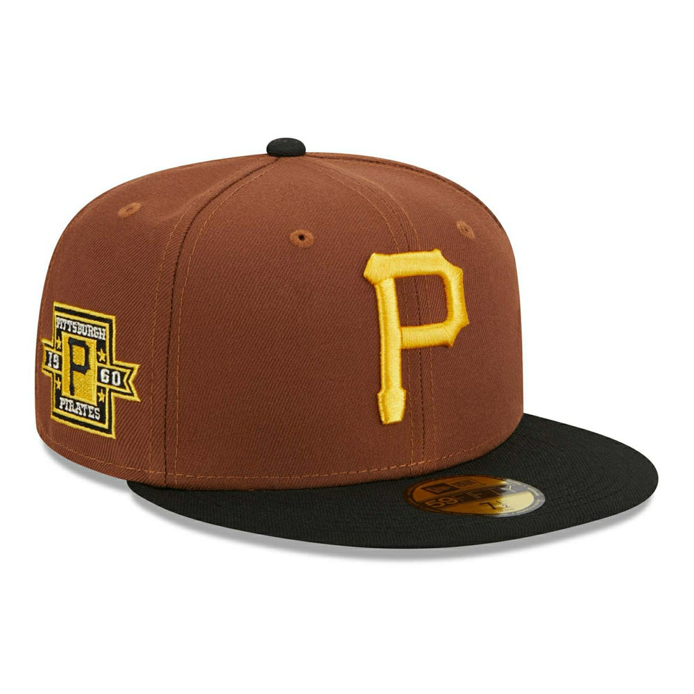 Pittsburgh Pirates Harvest New Era 59FIFTY Fitted MLB Cap Brown Classic
