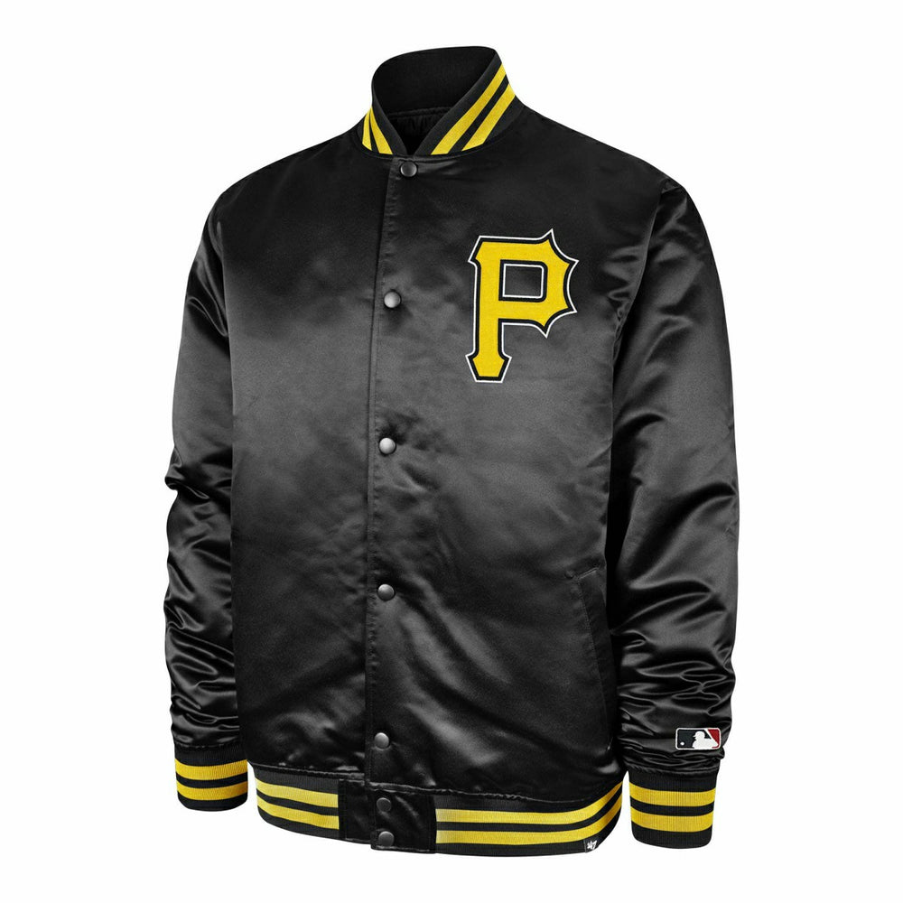 Pittsburgh Pirates '47 Dalston Backer MLB Bomber Jacket Black Lifestyle