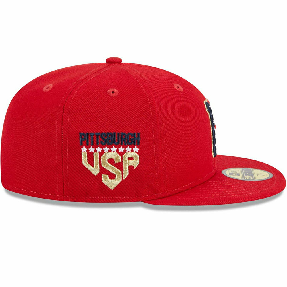 Pittsburgh Pirates 2023 MLB Authentic 4th of July New Era 59FIFTY Fitted Cap Fashion