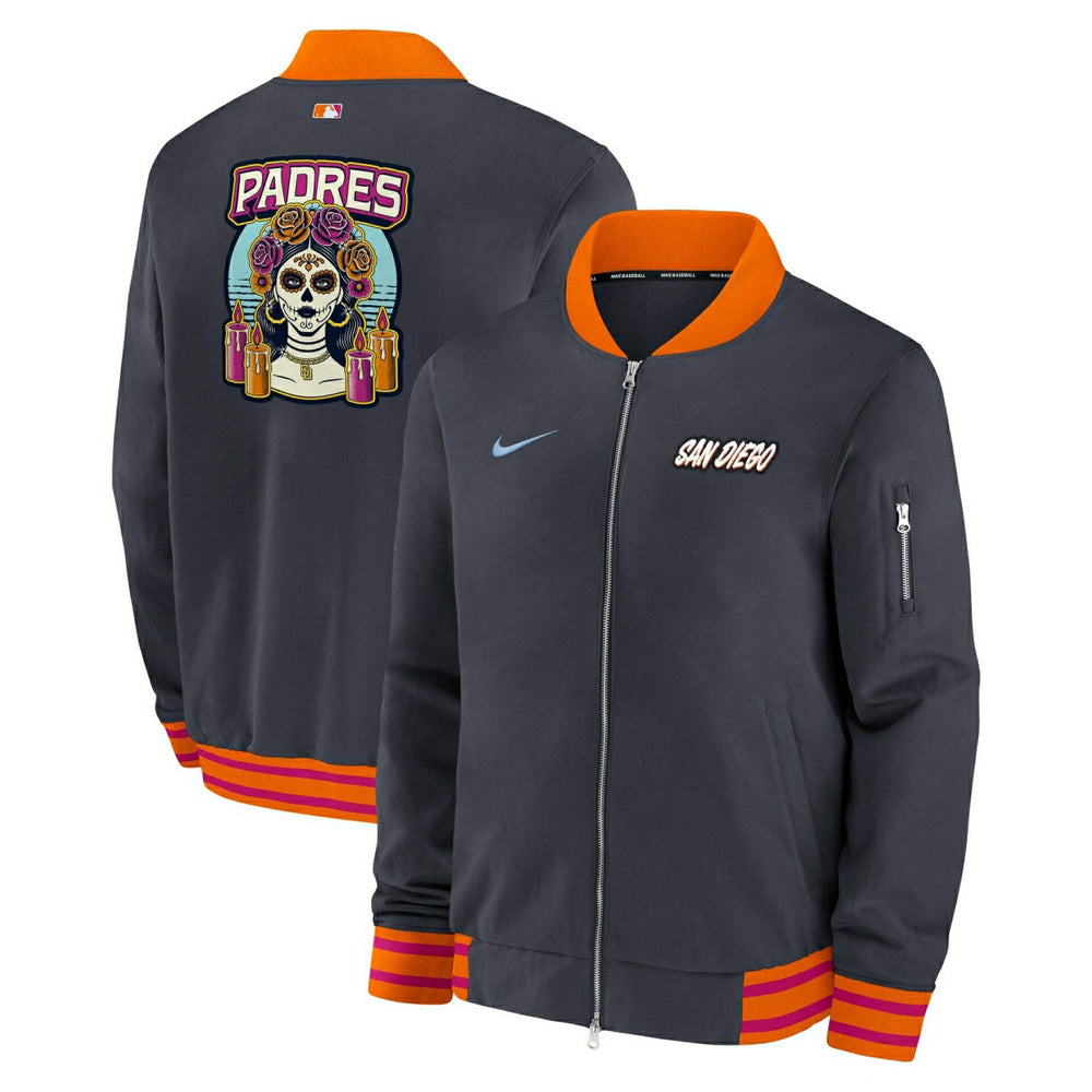 San Diego Padres City Connect 2026 MLB Authentic Dugout Bomber Jacket Navy Lifestyle