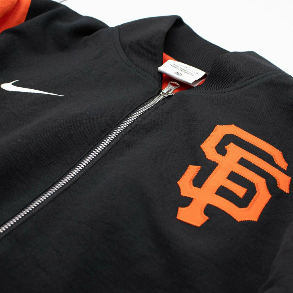 San Francisco Giants 2026 MLB Authentic Dugout Bomber Jacket Black Taass US