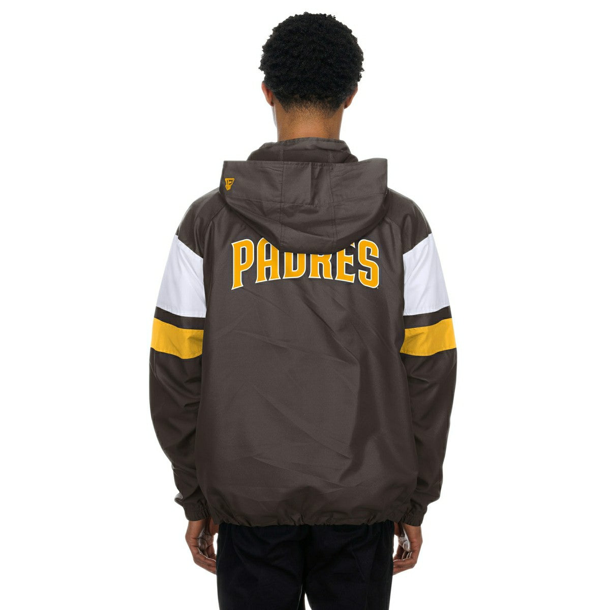 San Diego Padres MLB Quarter Zip Windbreaker Jacket Brown Fashion