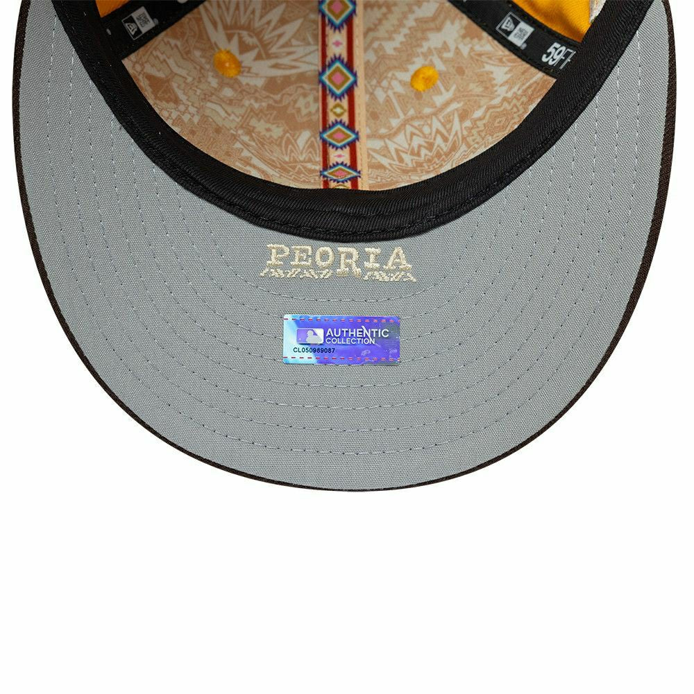 San Diego Padres 2026 MLB Authentic Spring Training 59FIFTY Low Profile Cap Yellow Lifestyle