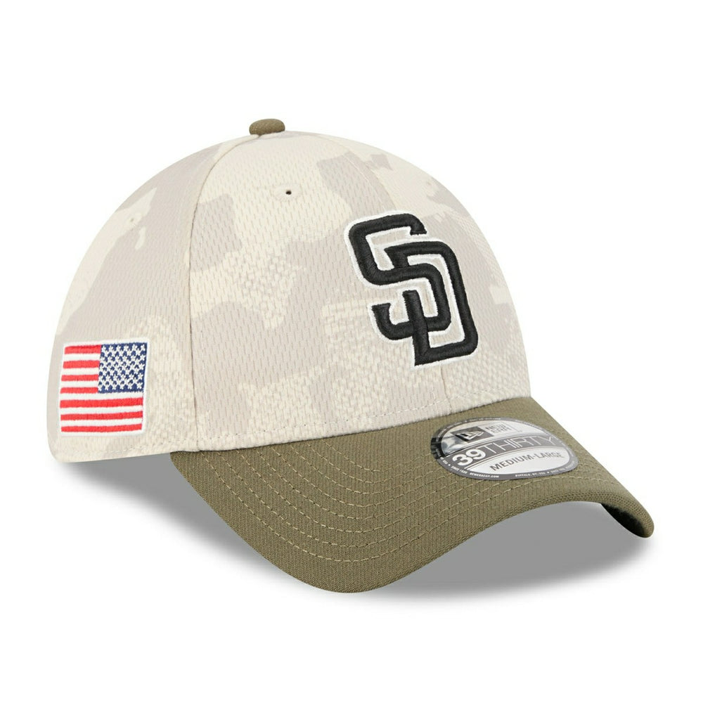 San Diego Padres 2025 MLB Armed Forces New Era 39THIRTY Flex Cap Fashion