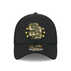 San Diego Padres 2024 MLB Armed Forces New Era 39THIRTY Flex Cap Black Classic