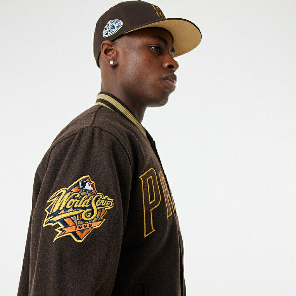 San Diego Padres 1998 World Series New Era MLB Varsity Jacket Taass sale