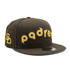 San Diego Padres Wordmark Cooperstown New Era 9FIFTY Snapback MLB Cap Taass sale