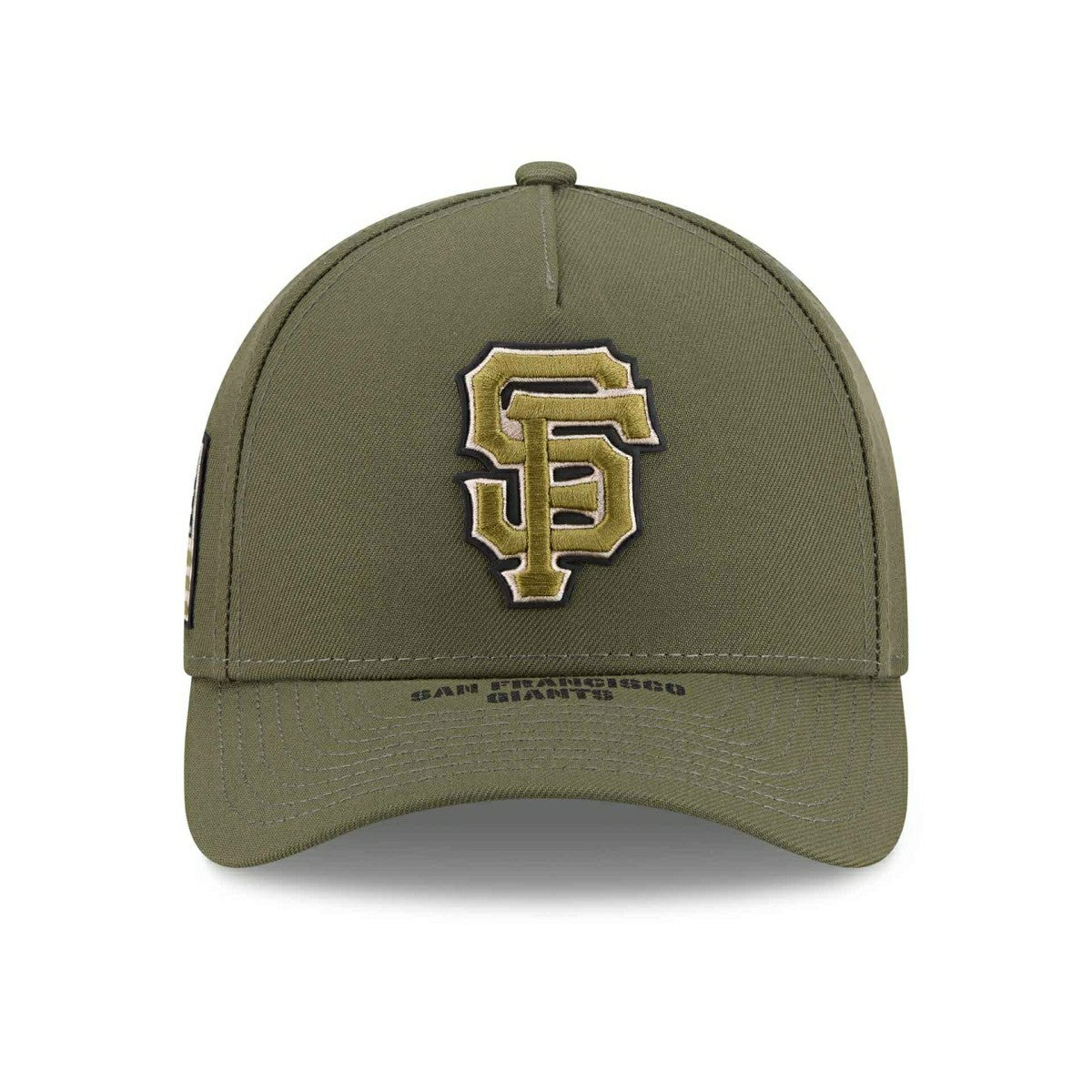 San Francisco Giants 2026 MLB Armed Forces 9FORTY M-Crown A-Frame Adjustable Cap Olive Classic